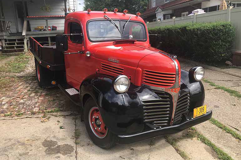 Import antique cars from USA. Dodge WD21 pickup-truck 1947.